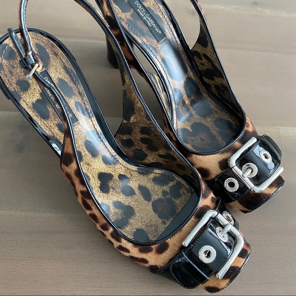 Dolce & Gabbana animal print shoes 39.5